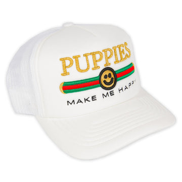 Pup Lux Metallic Gold Puff Embroidery | Trucker Cap